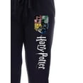 thumbnail image 2 of Harry Potter Womens' All Hogwarts House Crest Sleep Jogger Pajama Pants, 2 of 5