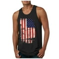 thumbnail image 2 of Xijirk Tank Tops Men Independence Day Tank Top Summer Sleeveless Breathable Shabby Flag Print Casual Top for Holiday,3XL, 2 of 5