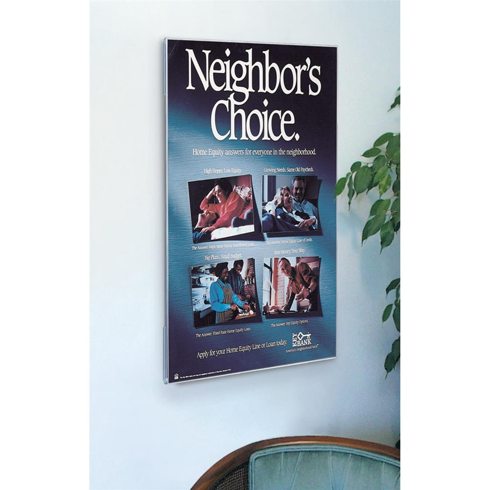 Nonglare Acrylic Poster Frame Displays 36 x 48Inch Graphics, Wall Mounted Vertical Display