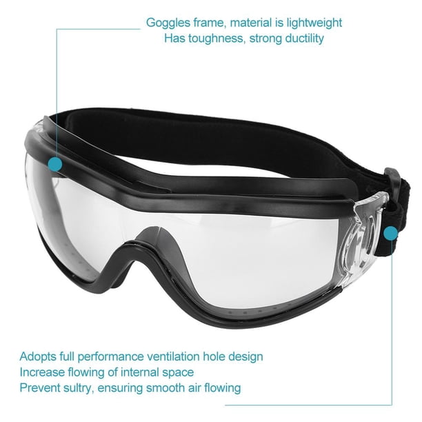 Vikye Gafas Protectoras, Gafas de Seguridad antiniebla a Prueba de Polvo para ni?os, Gafas Unisex Impermeables para ni?os, Ciclismo, Gafas de Seguridad Protectoras contra el Viento(Negro) Ecomeon no