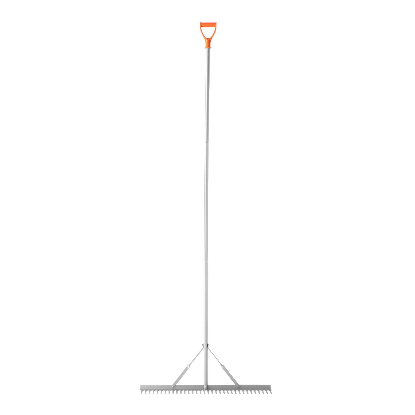 Landscape Rake 36" Wide with 102" Adjustable Handle, Aluminum Alloy, 51.84ft Rope, Buoyant Foam for Lake Pond Weeds Leaves Clearing