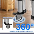 thumbnail image 6 of Dryer Pedestal Stand | Washer Stand Foot Pads | Laundry Pedestal Anti Vibration Pads, Dryer Stand with Wheels, Fridge Stand Adjustable for Home Appliance, 6 of 8