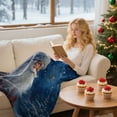 thumbnail image 4 of Kbndieu Christmas Throw Blanket, 30" x 39" Ultra Soft and Warm Cozy Fleece Blanket, Christmas Decorations Blankets and Throws for Bed Couch Sofa, Winter Bedding Christmas Gifts for Women Men, 4 of 7