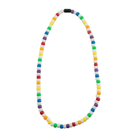 Fun Express Beaded Rainbow Necklace Craft Kit - Makes 12
