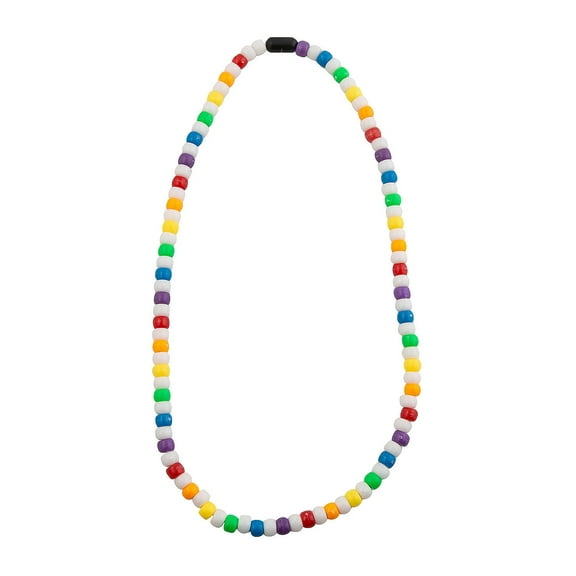 Fun Express Beaded Rainbow Necklace Craft Kit - Makes 12