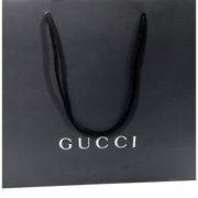 Gucci Unisex Paper Shopping Gift Bag, Black