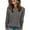 91# Dark Gray, variant on Womens Fall Long Sleeve Blouse Business Casual Shirts Tops Fashion Trendy Clothes Light Brown S