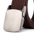 thumbnail image 3 of Men Belt Nylon Fashion Alloy Work Belt Web Belt with Automatic Slide Buckle, 3 of 10
