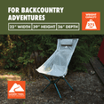 thumbnail image 5 of Ozark Trail Ultra-Light Packable High Back Polyester Camp Chair - Gray, 5 of 16
