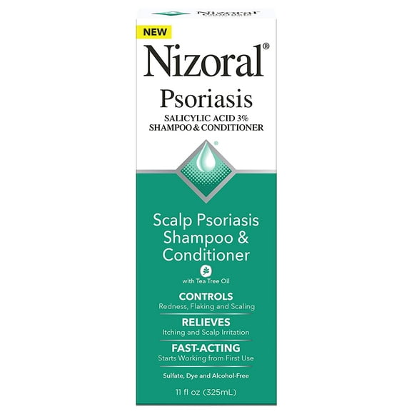Nizoral Shampooing et Revitalisant pour Cuir Chevelu Psoriasis 11 Oz