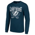 thumbnail image 2 of Men's Starter Navy Tampa Bay Lightning Team Logo Graphic Long Sleeve T-Shirt, 2 of 3