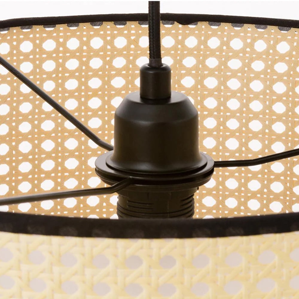 Arturesthome Mid Century Hand-Woven Pendant Light Rattan Lighting Fixtures