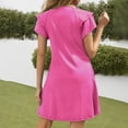 thumbnail image 3 of WILLBEST Vestido Floreado Mujer Vestidos De Verano Para Mujer Vestidos Casuales De Playa Mini Con Mangas Con Volantes Y Bolsillos, 3 of 3