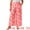 Pink, variant on DARING DIVA Women's Plus Palazzo Pants Wide Leg Trousers with Pocket 1X Orange