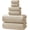 Camel, variant on REDKISS 6-Piece Microfiber Towel Set, Camel Bathroom Towels. 550GSM Pineapple Weave 30x60 Bath Towel. Quick Dry Towel Set, Bathroom Essentials.