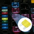 thumbnail image 3 of Fusible Maxi de 20A de Unique Bargains, Reemplazo de Fusibles de Estilo Cuchilla para Automóviles, Barcos, Camiones, SUV, RV, Motocicletas, Amarillo, 5 Pcs, 3 of 7