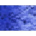 thumbnail image 1 of Ahgly Company Machine Washable Indoor Rectangle Transitional Blue Ribbon Blue Area Rugs, 2' x 4', 1 of 7