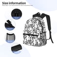 thumbnail image 3 of Fuzoiu Hand Drawn Snake Print School Backpack for Teens,Large Bookbag,Lightweight Laptop Bag for Travel, Work, School & Outdoor Adventures, 3 of 6