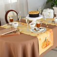 thumbnail image 2 of Chemin de Table 90 Pouces de Long pour Salle à Manger Action de Grâce Lavable en Toile de Jute Lin Collection de Table pour Fête Dîner Vacances Récolte Citrouille Feuilles d'Érable, 2 of 7