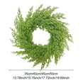 thumbnail image 4 of Yesbay Artificial Boxwood Wreath Front Door Wall Hanging Fake Greenery Spring Leaves Garland Decoration, 4 of 6