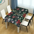 thumbnail image 4 of Yayeee Tablecloths 54" x 54" Rectangle Wrinkle Resistant Party Table Cover, Green Christmas, 4 of 8