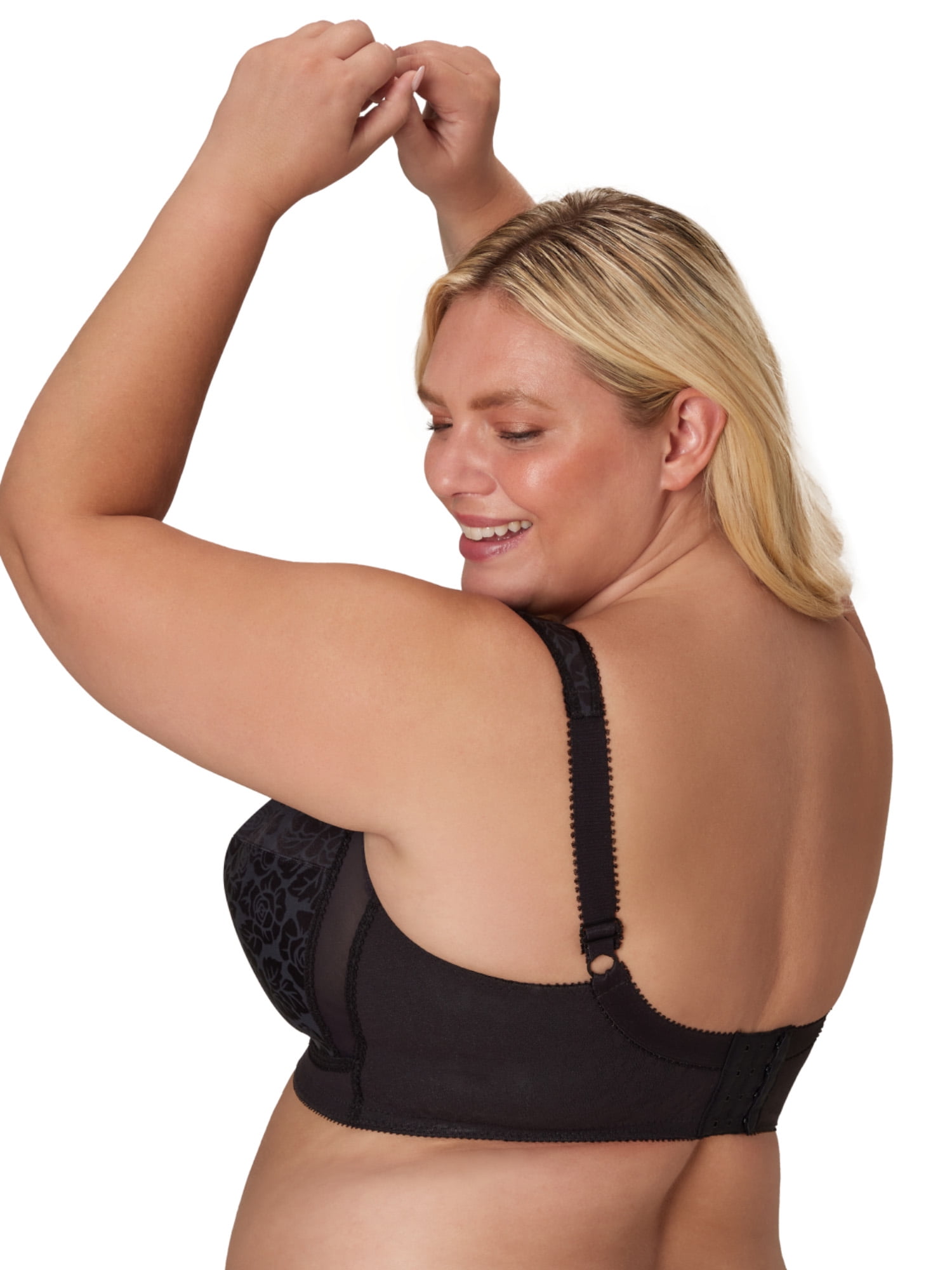 Playtex 18 Hour Women's Full Figure Full Coverage Original Comfort Strap Wirefree Jacquard Bra - Style 4693