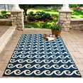 thumbnail image 5 of Momeni Rugs BAJA0BAJ14NVY2346 Baja Collection Contemporary in/Outdoor Fade Resistant Area Rug, 2'3" x 4'6", Navy Blue, 5 of 9