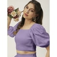 thumbnail image 4 of Moomaya Solid Summer 2 Pcs Skirt Top Set For Women, Viscose Rayon Coord Set, 4 of 8