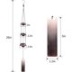 thumbnail image 4 of Temple wind chime, red copper wind chimes with 3 bells, Feng Shui wind chimes for home outdoor decoration, a large memorial wind chime for someone who, 4 of 5