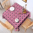 thumbnail image 2 of Pink Pug Puppies Square Tablecloth,Waterproof Square Table Cover,Wipeable Spillproof Washable Table Cover for Home Kitchen Party Decor 52"x52"(132x132cm), 2 of 6
