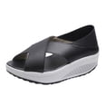 thumbnail image 2 of Verano Color sólido Suave antideslizante Mujer Cuña Columpio Zapato Mujer Zapato Flip Flop Wmkox8yii  shjk2032, 2 of 6