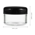 thumbnail image 4 of 50pcs crema muestra botellas botellas vacías cajas de crema de crema dispensadores de crema (negro), 4 of 5