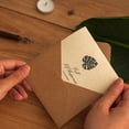 thumbnail image 4 of Tarjeta de felicitación vintage sencilla para enviar a un maestro, doblada, para cumpleaños, día festivo, Acción de Gracias, mensaje comercial, sobre, 4 of 5