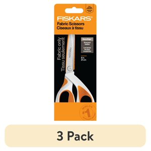 RazorEdge SoftGrip Fabric Scissors, 8", 3-Pack