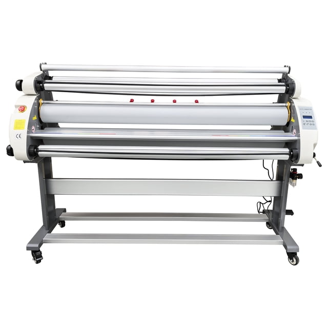 63In Full-Auto Pneumatic Low Temperature Laminating Machine Large Format Roll Laminator with Semi-Auto Remove Film 110V