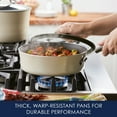 thumbnail image 5 of Rachael Ray Cook + Create 3 Qt Aluminum Nonstick Sauté Pan with Lid, Almond, 5 of 13