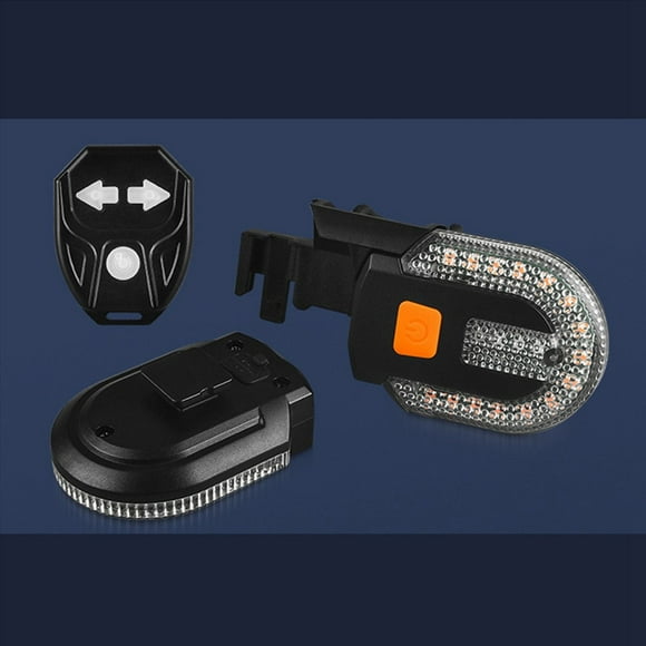 2X Juego de Luces Inteligentes para Bicicleta, Lámpara de para Bicicleta Recargable por USB, Linterna para Ciclismo, Accesorios para , Luz Trasera LED