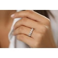 thumbnail image 2 of 1.00 Ct Brilliant Cut Round Real Moissanite Engagement Bands for Women Solid 950 Platinum, 2 of 7