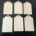 thumbnail image 3 of 50 Pcs Wooden Rectangle Shape Slices with Ropes and Holes Wooden Tags Christmas Wood Hanging Tags Blank Name Tags Wood Labels for DIY Wedding Décor, DIY Arts Crafts Card, Making Ornaments, 3 of 8