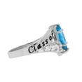 thumbnail image 2 of JackAni 14k Gold Simulated Blue Zircon December Birthstone 2026 Class Graduation Ring - Size 8.75, 2 of 5
