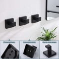 thumbnail image 5 of Pack of 3 Robe and Towel Hooks, Stainless Steel Home Hooks and Coat Hooks Bathroom Hardware Wall Mounted, Matte Black., 5 of 5