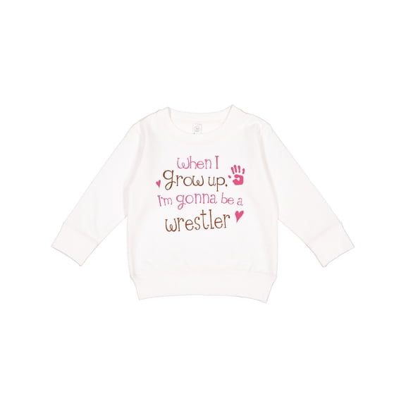 Inktastic Wrestling Future Wrestler Girls Toddler Sweatshirt