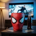 thumbnail image 4 of Superhero Series Popcorn Bucket Movie Night Hero Mask Snack Bowl for Home Theater Large Capacity Red Web Design Collectible Tub for Cinema Lovers Party Decor Gift, 4 of 6