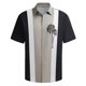 thumbnail image 1 of Camisas de Lino para Hombres, Manga Corta Camisa de Boliche Vintage con Cuello Cubano, Botón de Verano de Playa Casual, 1 of 1