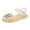 Gold, variant on Mgmyaa Girls Bow Accent Jelly Sandals for Water Activities, Closed-Toe Beach Shoes with Soft Sole, Non-Slip Play Footwear Age 2.5-10 Years