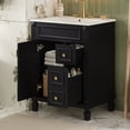 thumbnail image 6 of 24" Bathroom Vanity with Ceramic Sink, Small Bathroom Cabinet with 2 Drawers, Adjustable Shelf, and Soft-Close Design, 6 of 7