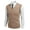 Khaki, variant on Men's Sleeveless Sweater Vest V-Neck Casual Cable Knit Button Down Cardigan Vest