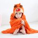 thumbnail image 5 of Toallas De Baño De Animales Con Capucha Para Bebés Albornoz De Playa De Natación Grande Ultra Suave, Regalos De Ducha Perfectos Para Niños Pequeños De 0 A 5 Años - Naranja brillar vestir, 5 of 5
