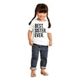 thumbnail image 3 of Best Sister Ever Siblings Family Joke Youth T Shirt Tee Girls Infant Toddler Brisco Brands 5T, 3 of 5