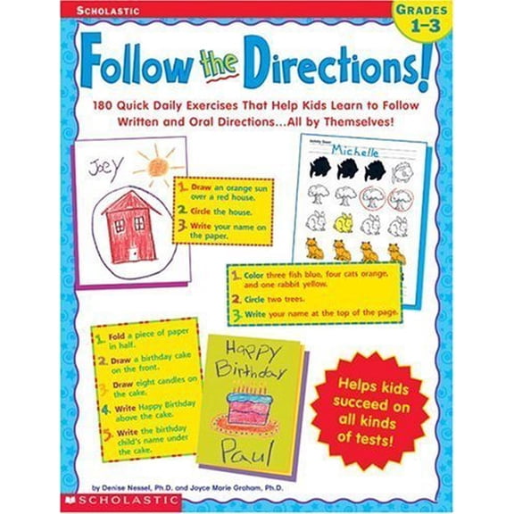 Pre-Owned Follow the Directions! 180 Quick Daily Exercises That Help Kids Learn Written and Oral Directions . . . All by Themselves! (Paperback) 0439218616 9780439218610